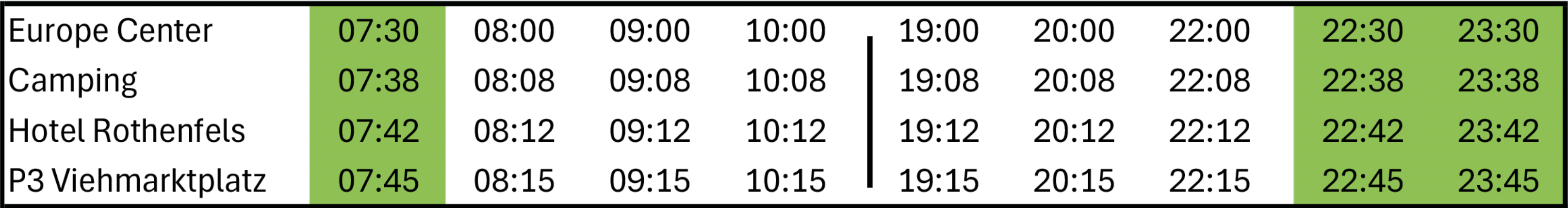 Bus schedule 2024 EC - Immenstadt
